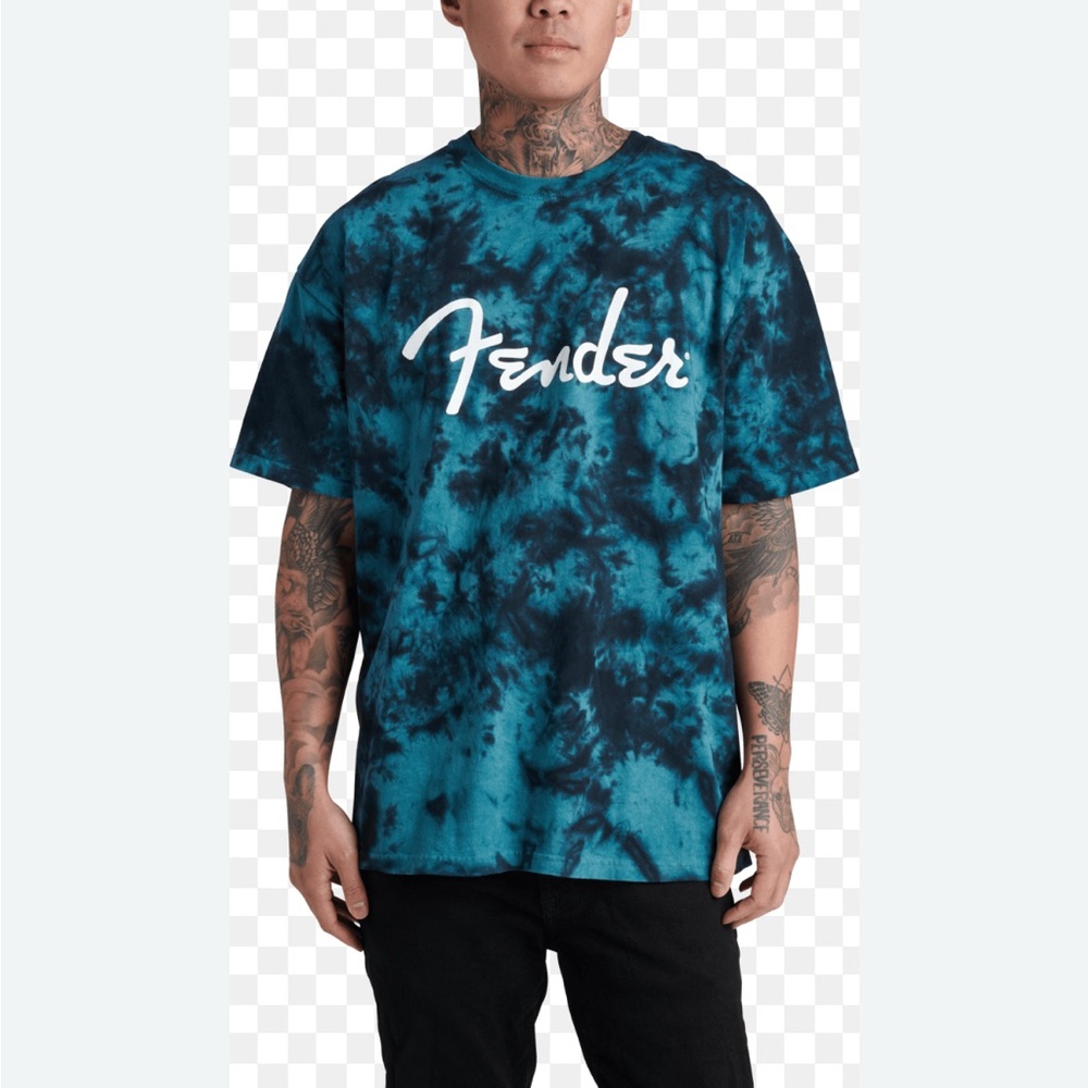 Fender Blue Tie-Dye Short Sleeve Tee